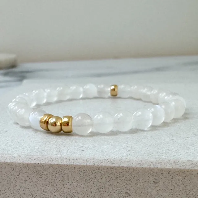 Rainbow Moonstone Gemstone Bracelet