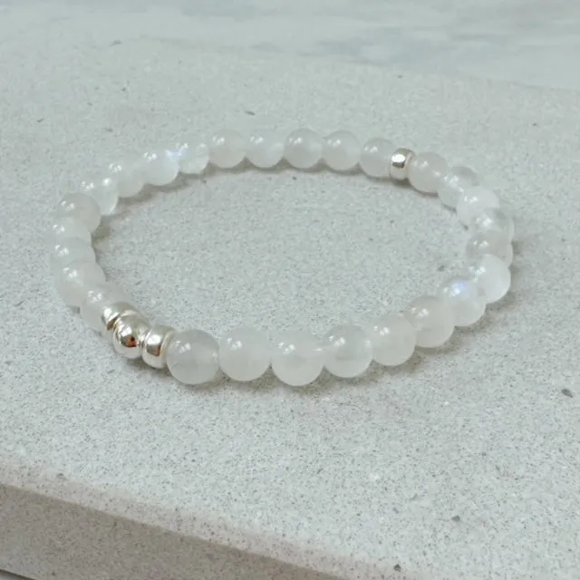Rainbow Moonstone Gemstone Bracelet