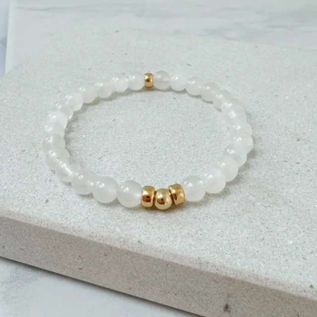 Rainbow Moonstone Gemstone Bracelet