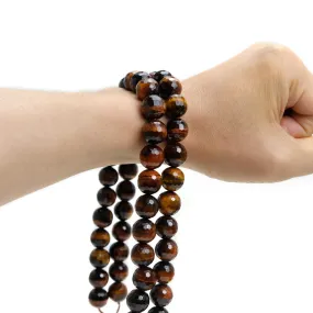 Red Tiger's Eye 14mm Faceted Rounds