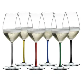 Riedel Fatto A Mano Champagne Wine Glass Gift Set (Set of 6)