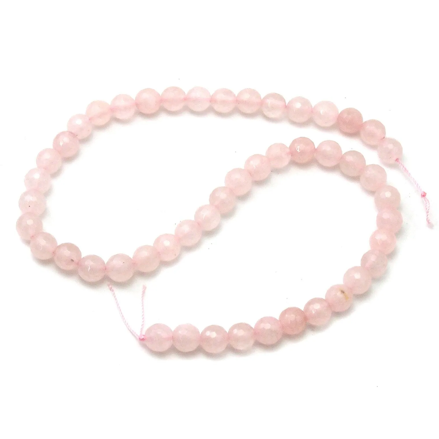 Rose Quartz Faceted Rounds 8mm