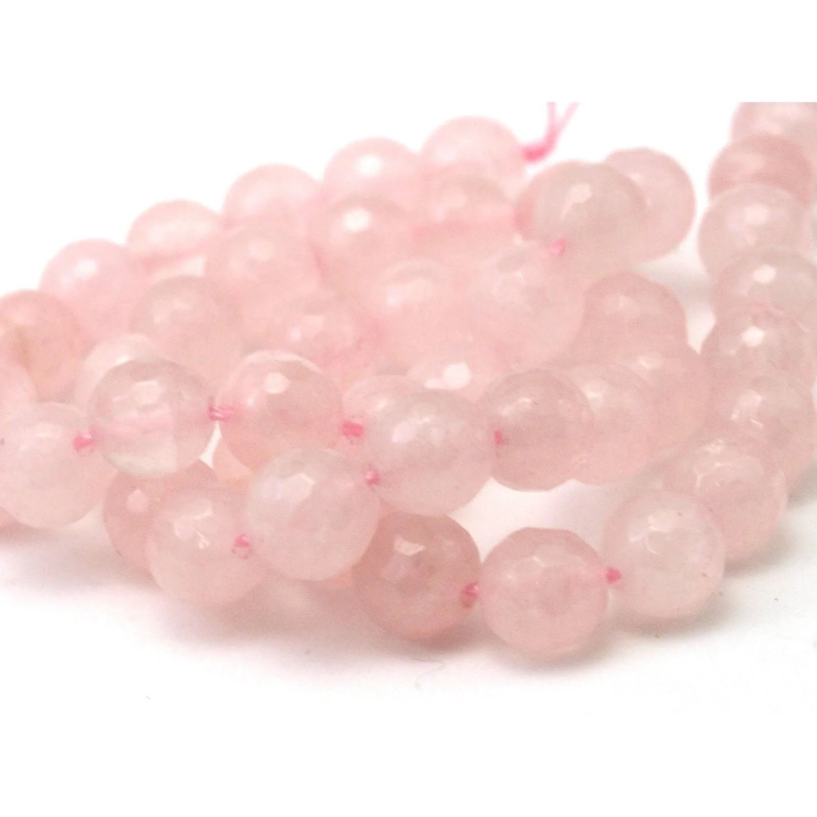 Rose Quartz Faceted Rounds 8mm