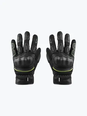 Rynox Tornado Pro 3 Gloves-Black HI-VIZ Green
