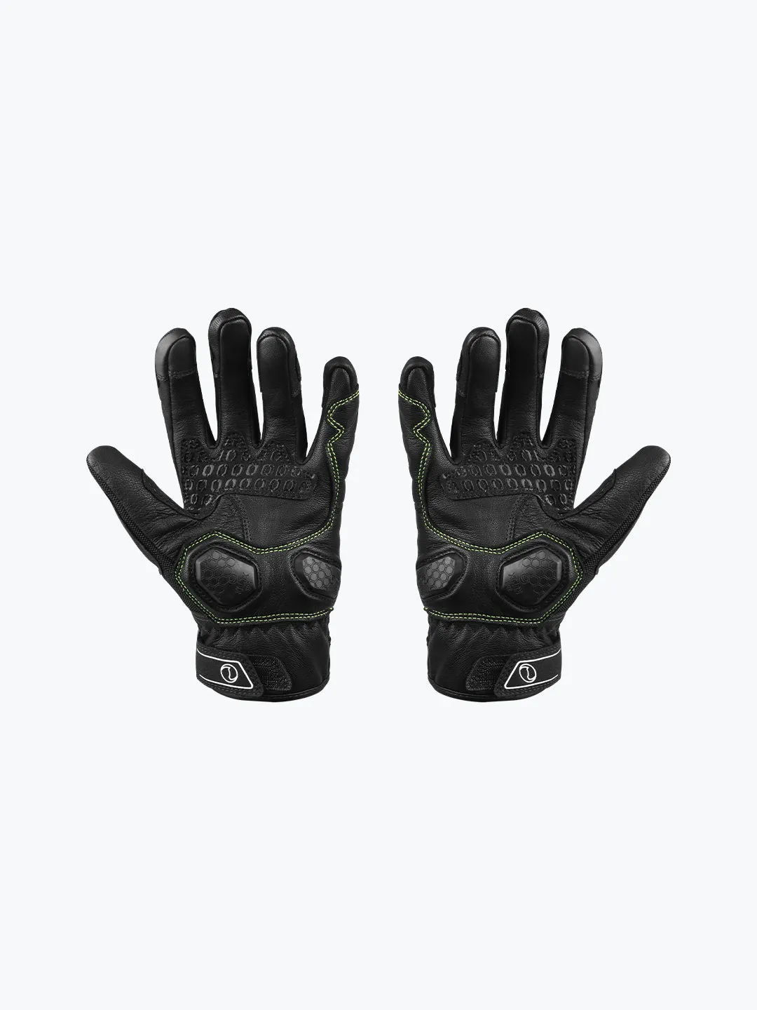 Rynox Tornado Pro 3 Gloves-Black HI-VIZ Green