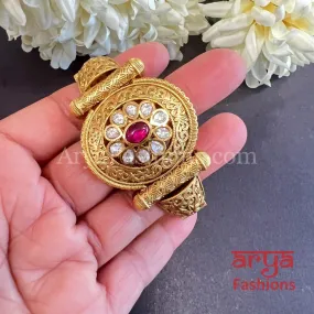 Saima Jadau Kundan Bracelet / Rajwadi Kundan Bracelet