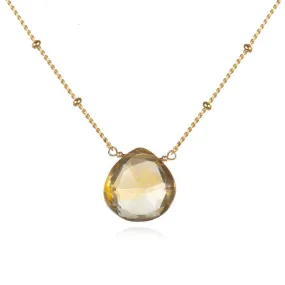 Satya Brighter Than Sunshine Citrine Teardrop Necklace