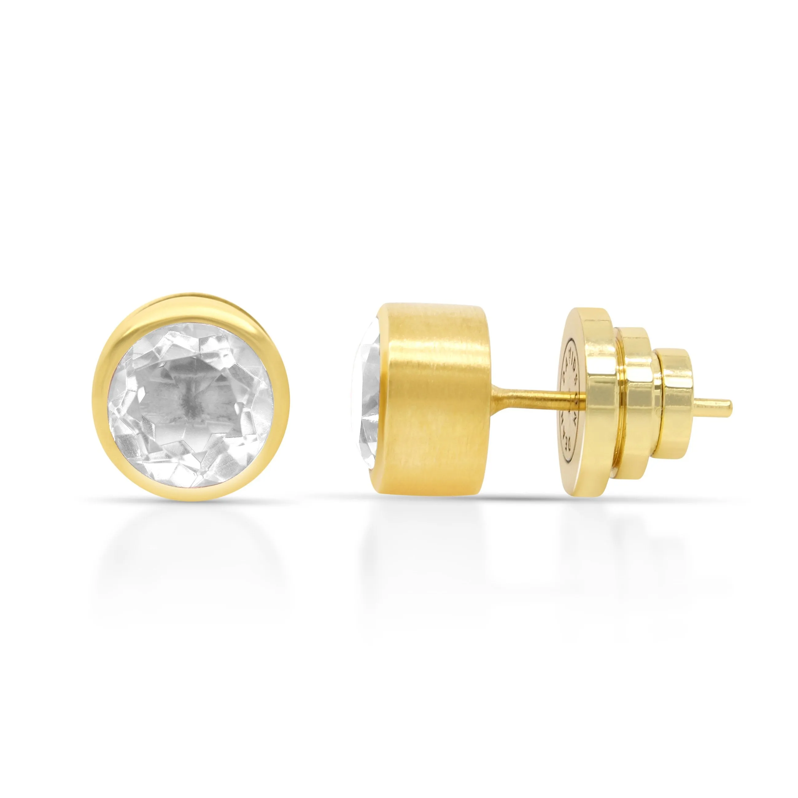 SIGNATURE MIDI SILVER MOONSTONE STUD