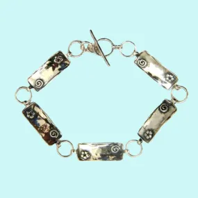 Silver Bracelets Israeli bracelets Flowers bracelet Boho jewelry