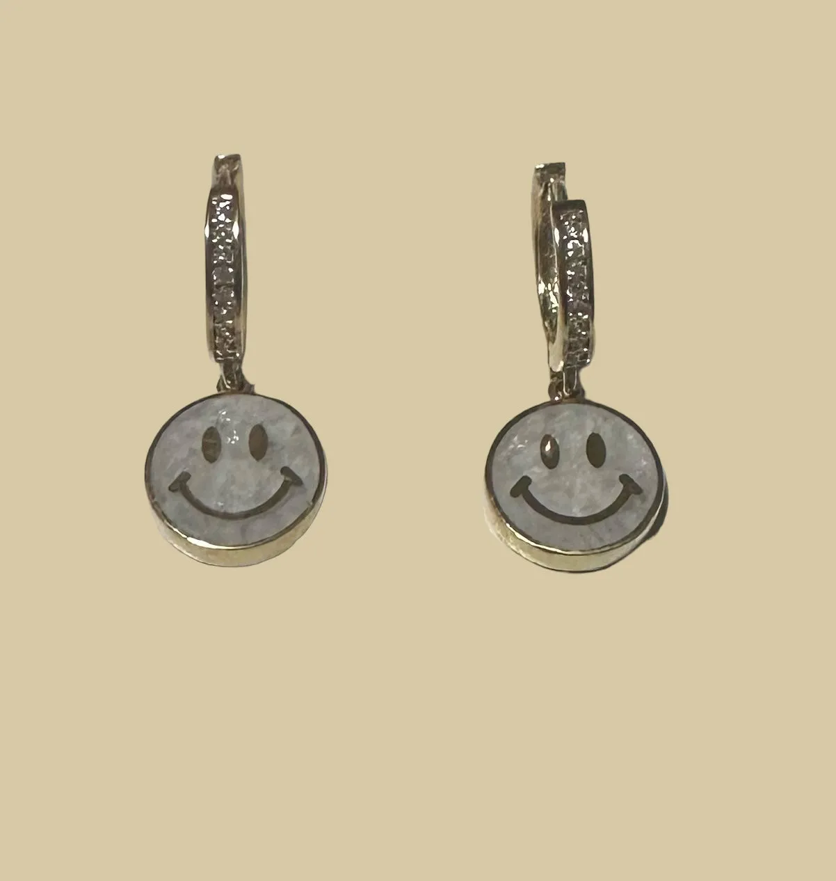 Smiley Face Gemstone Earrings