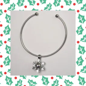 Snowflake Bangle Bracelet