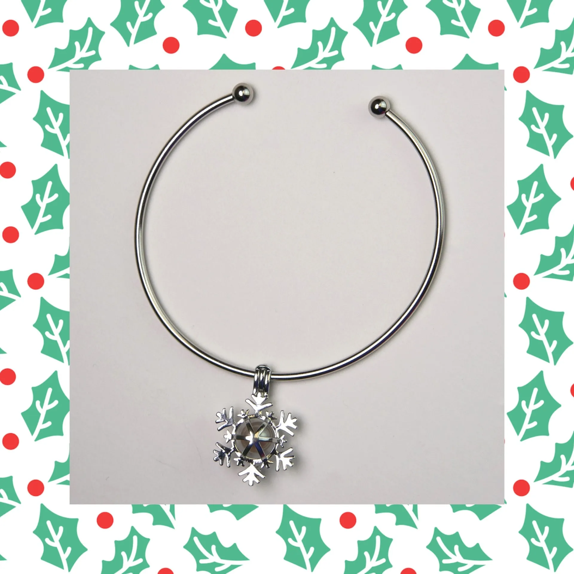 Snowflake Bangle Bracelet