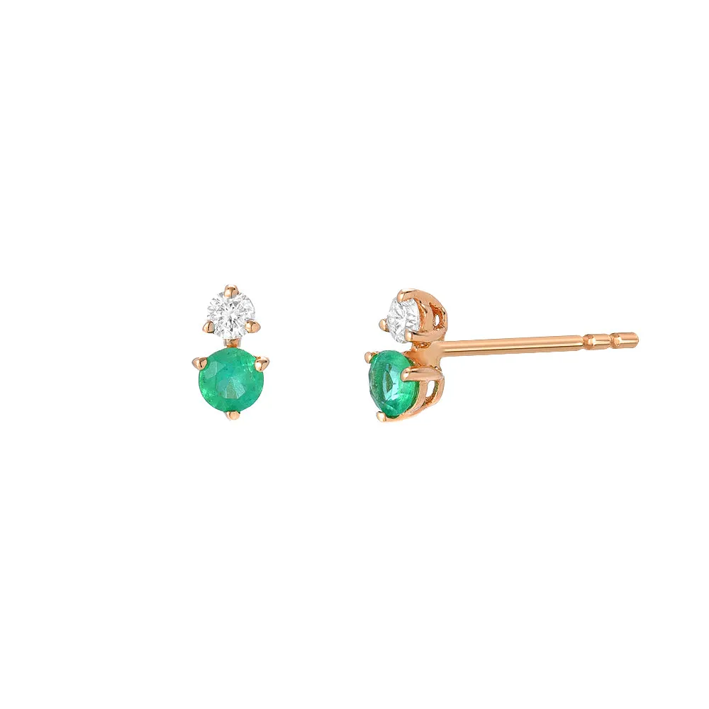 Souli Emerald And Diamond Earrings