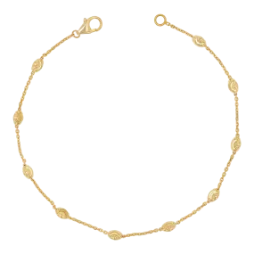 Spaced Mooncut Bead Bracelet
