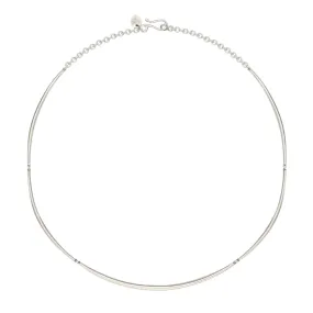 Sterling Silver Full Tibetan Bar Necklace