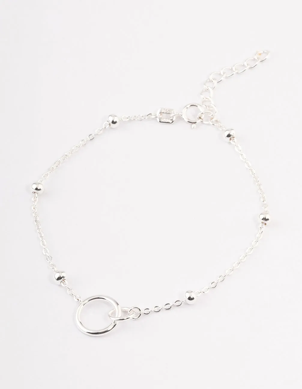 Sterling Silver Linked Circle Bracelet