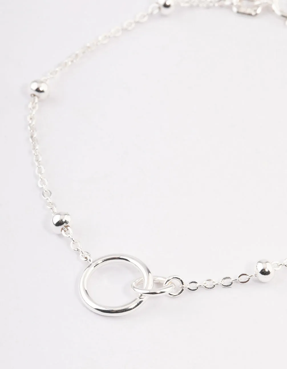 Sterling Silver Linked Circle Bracelet