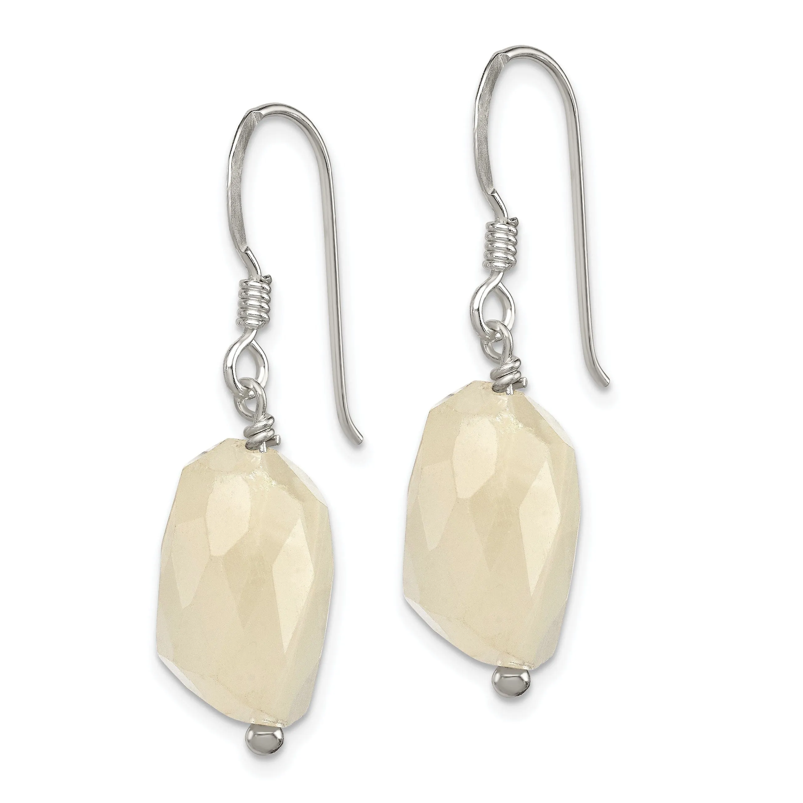 Sterling Silver Moonstone Drop Earrings