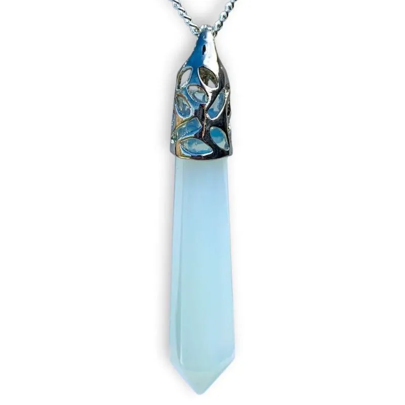 Stone Single Point Pendant Necklace
