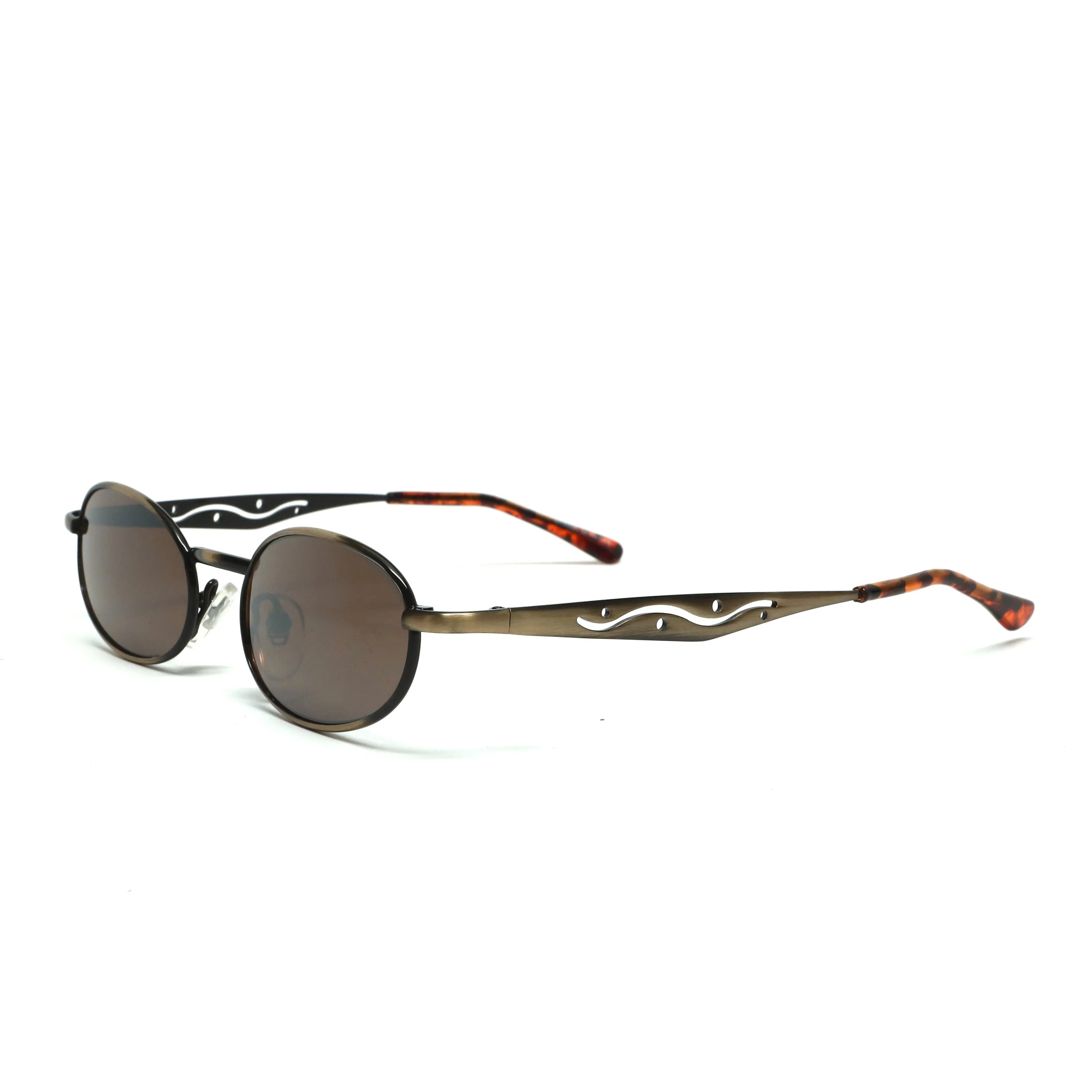 //Style 028// Small Size Mini 90s Deadstock Santa Fe Oval Sunglasses - Bronze