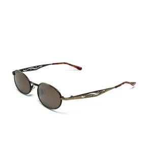 //Style 028// Small Size Mini 90s Deadstock Santa Fe Oval Sunglasses - Bronze