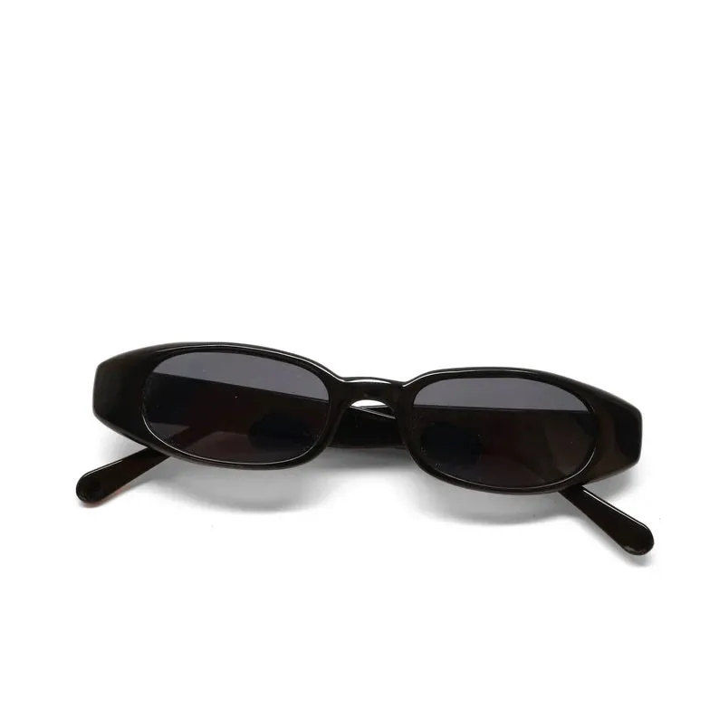 //Style 028// Small Size Mini 90s Deadstock Santa Fe Oval Sunglasses - Bronze