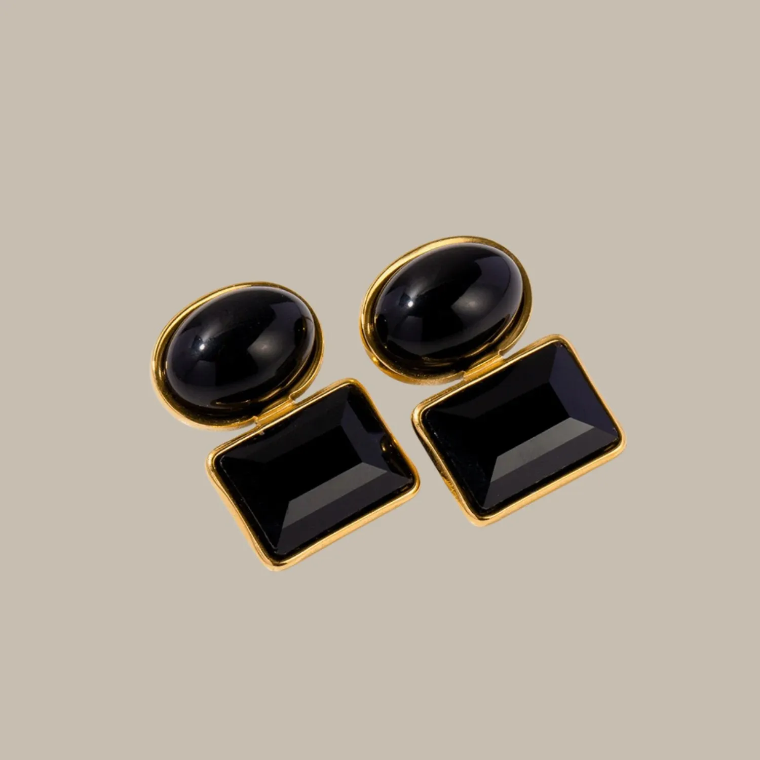 Stylish Two-Stone Earrings for Women