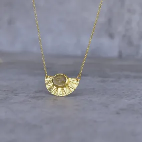 Sunrise Flower - Citrine Necklace