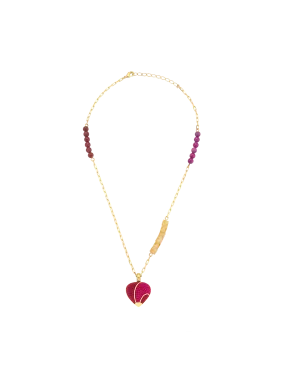 Suspiro Necklace - Red and Pink