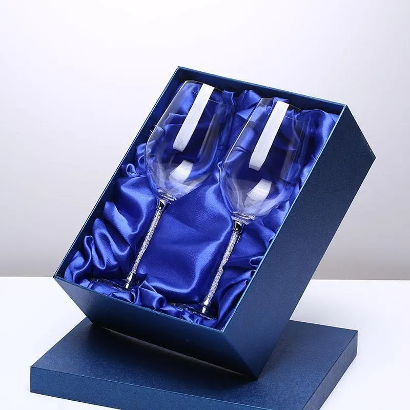 Swarovski Stem Crystal Wine Glass - Set of 2