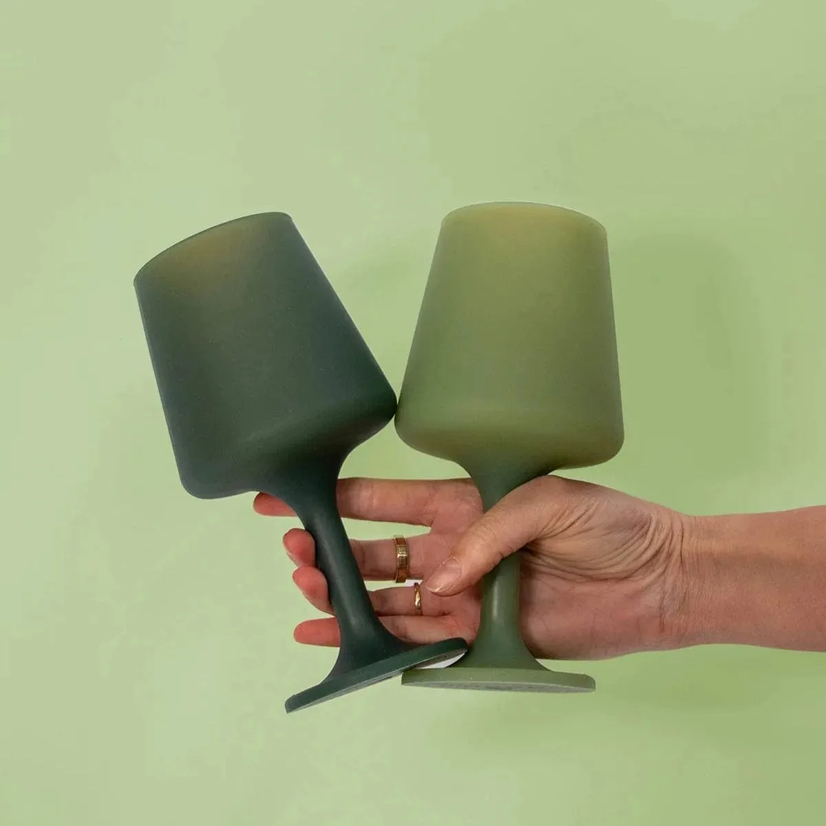Swepp Sage & Olive Silicone Wine Glass
