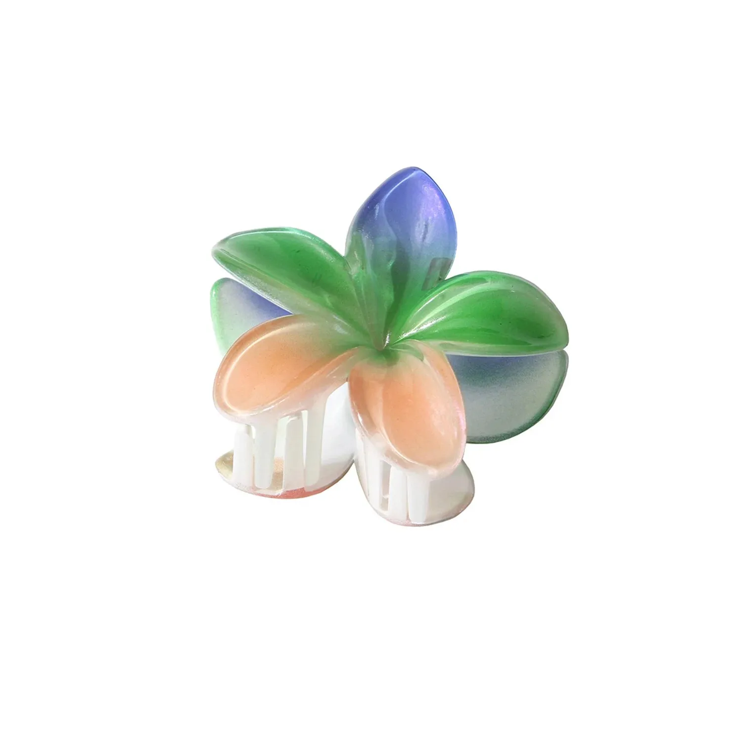 TAVIMART  -  Fashion Gradient Rainbow Crab Clip Large Flower Hair Clips Hair Claw For Women Hairpin Beach Vacation Bohemia Hair Accessories