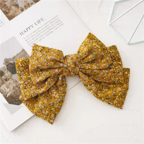 Three-Layer Knotted Bow - Yellow