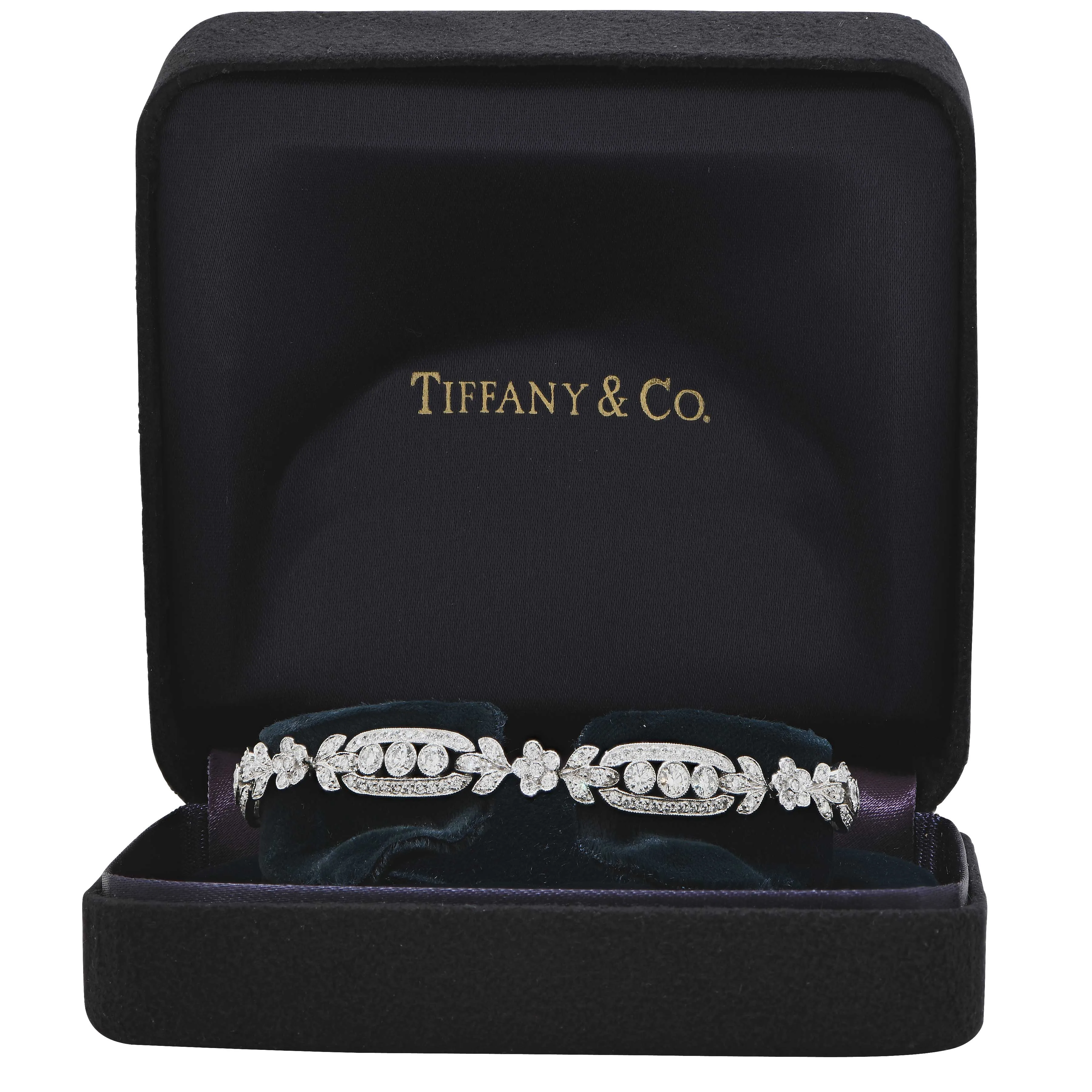 Tiffany & Co Diamond Bracelet in Platinum