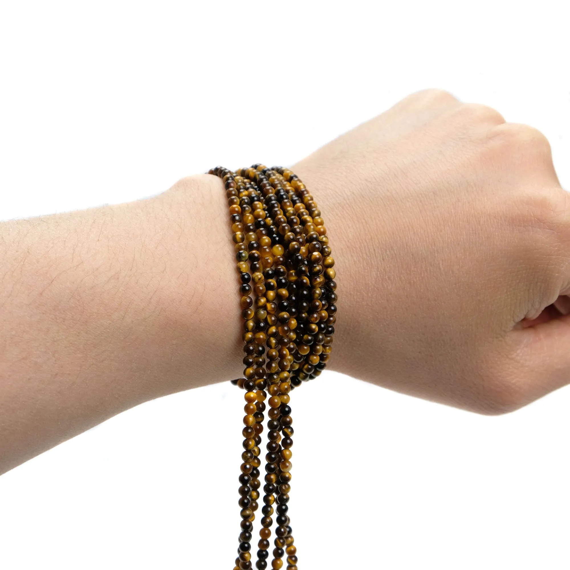 Tiger's Eye 3mm Smooth Rounds