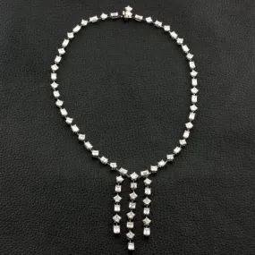Triple Dangle Diamond Necklace