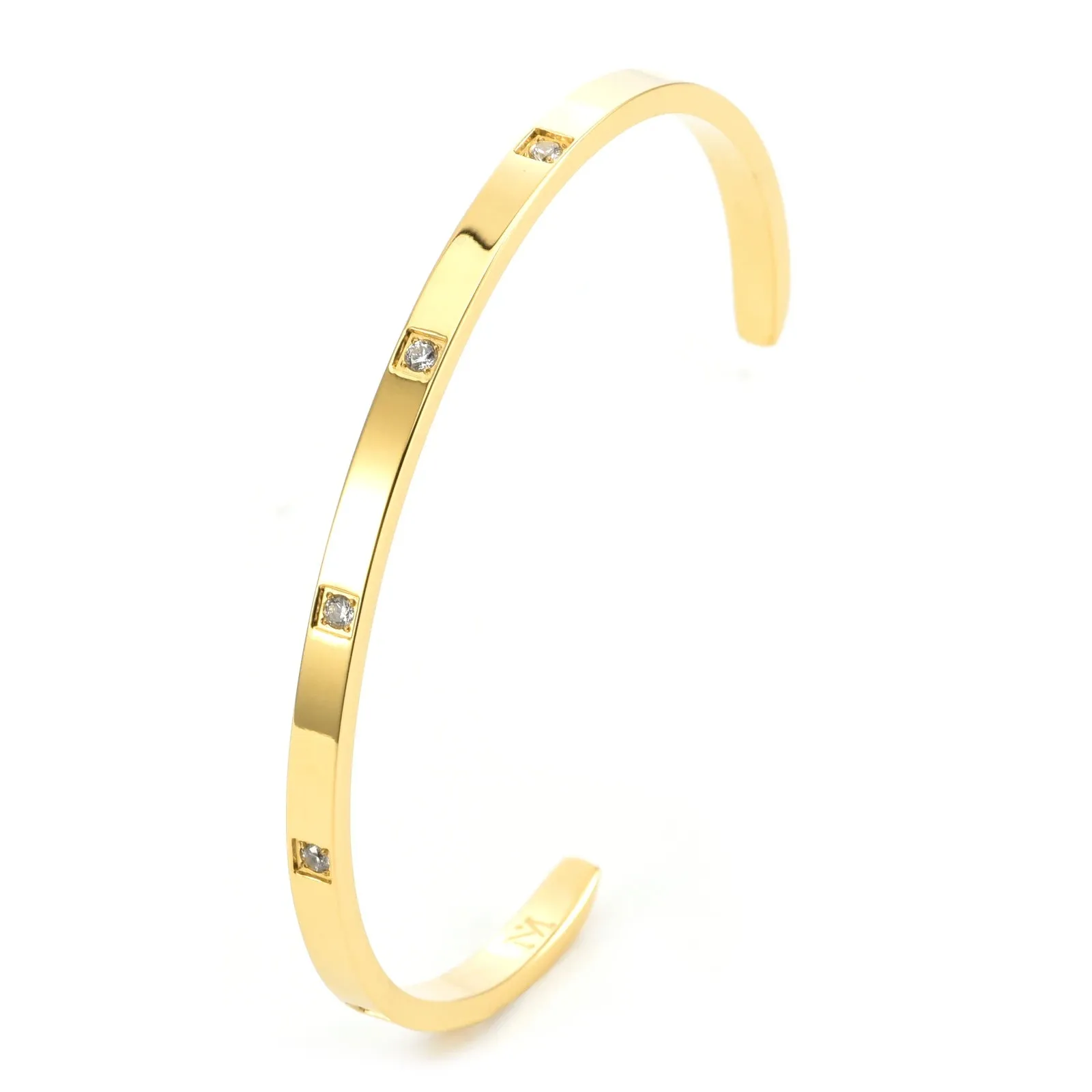 Unisex Cuff Bracelet Set: Gold, Silver, Black Stainless Steel