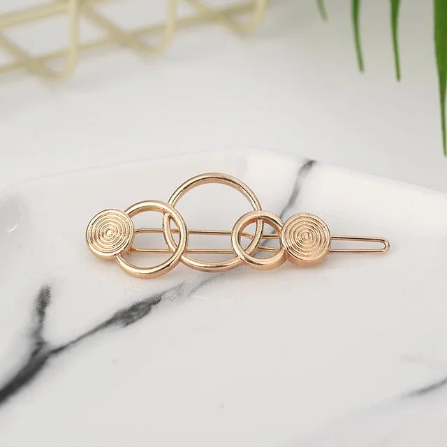 VenusFox Fashion Geometric Metal Hairpin Hair Clip