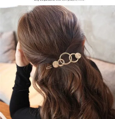 VenusFox Fashion Geometric Metal Hairpin Hair Clip