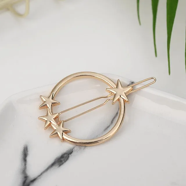 VenusFox Fashion Geometric Metal Hairpin Hair Clip