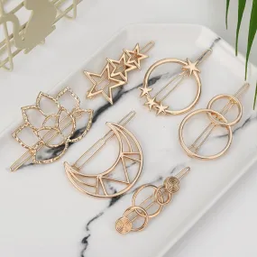 VenusFox Fashion Geometric Metal Hairpin Hair Clip