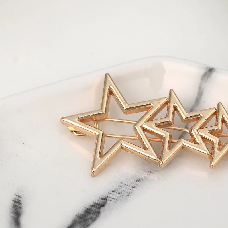 VenusFox Fashion Geometric Metal Hairpin Hair Clip