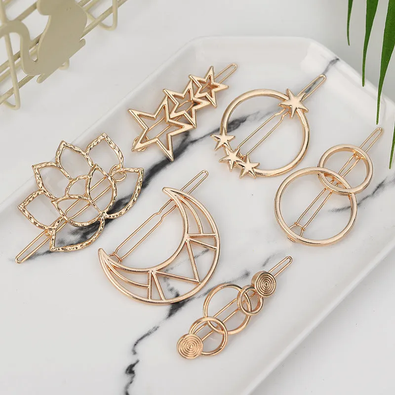 VenusFox Fashion Geometric Metal Hairpin Hair Clip