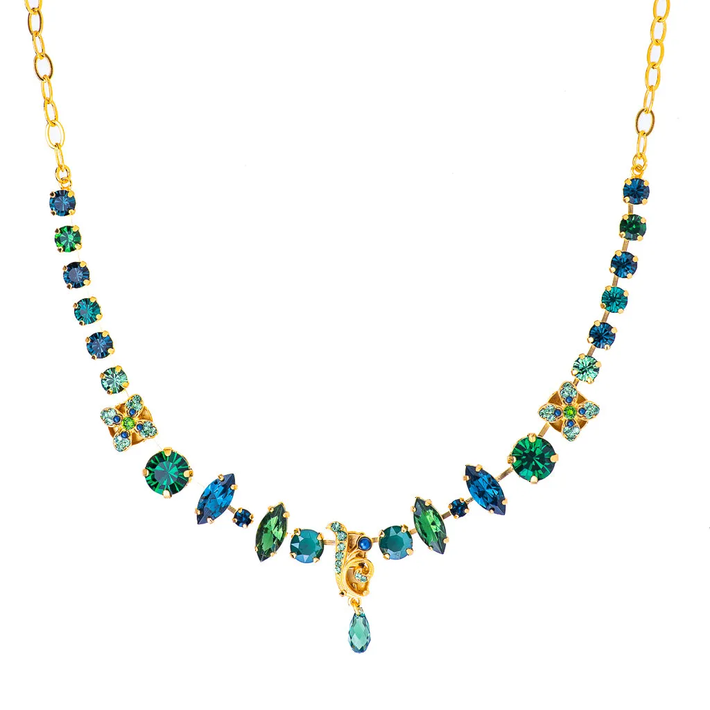 Wallflower Marquise and Round Necklace in "Chamomile" *Preorder*