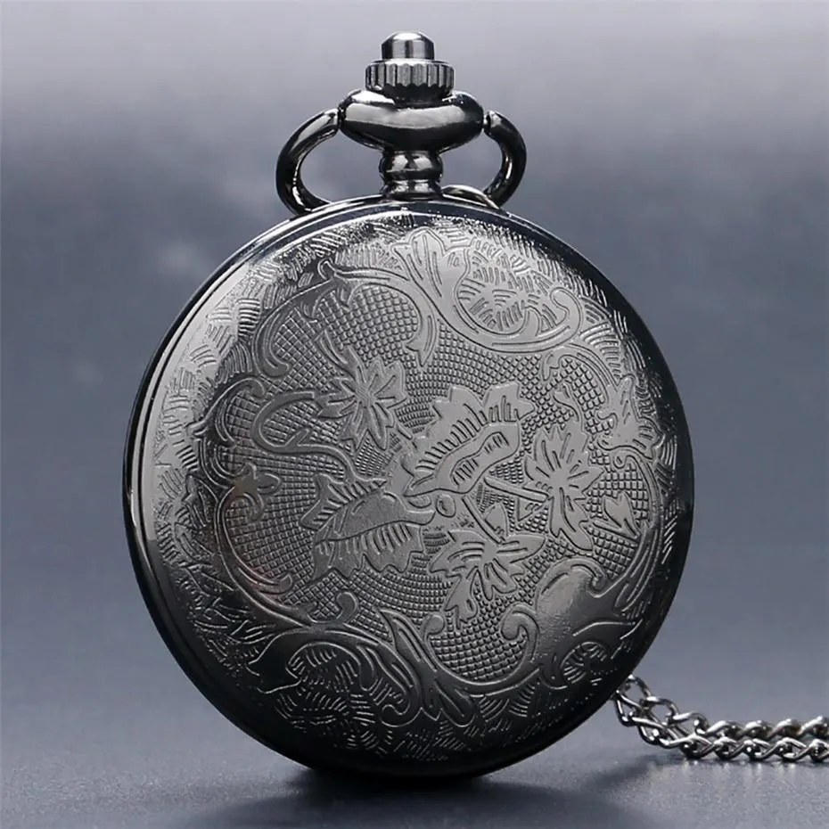 Women's Vintage Quartz Half Hunter Pocket Watch - Aura Silver