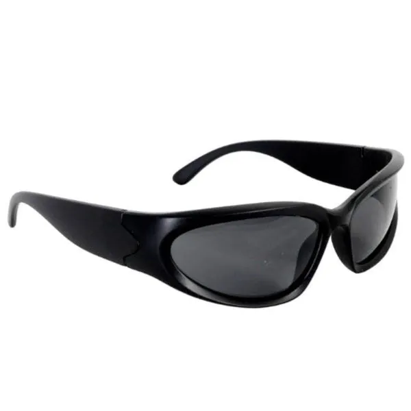 Wrap Scifi Spy Party Glasses - Black