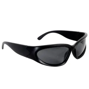 Wrap Scifi Spy Party Glasses - Black