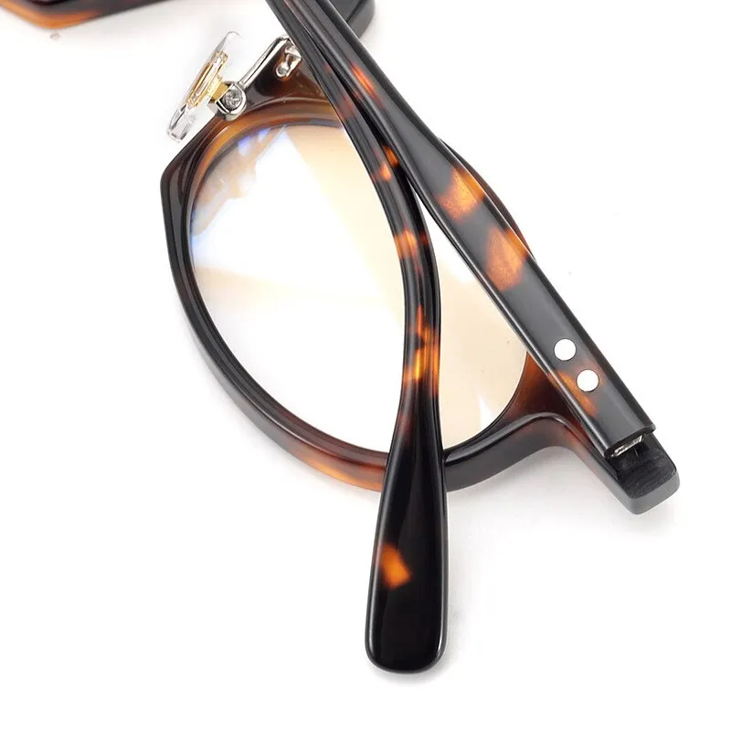 Yujo Unisex Full Rim Small Oval Acetate Reading Glasses HP236