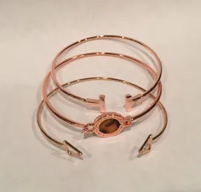 Zoey Rose Gold Stackable fashion bracelet